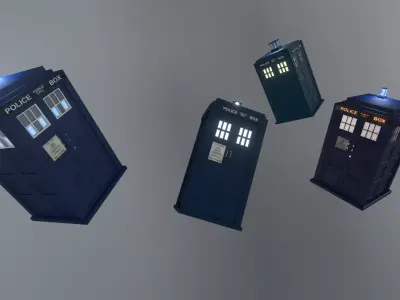 DOCTOR WHO - TARDIS BUNDLE by RogueFilmProductions 3D Model Pack