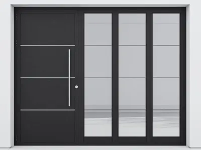 Aluminium door 134 3D model