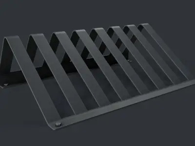 Bike Rack 13 PBR Game Ready Low-poly 3D model