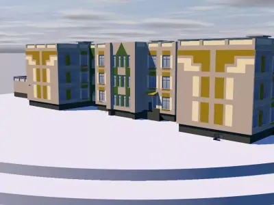 Medical Center Low-poly 3D model