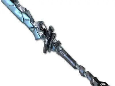 Sci-fi Frozen Sword Low-poly 3D model