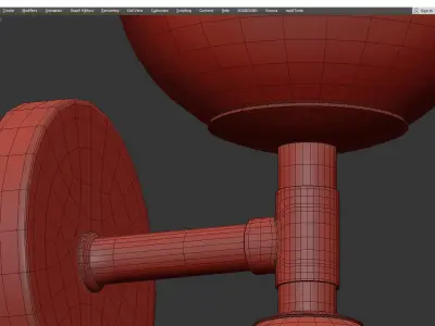 OLDIS SCONCE Low-poly 3D model