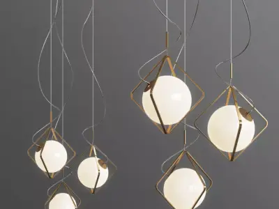 Jack Olantern Brokis Pendant Light By Lucie Koldova 3D model