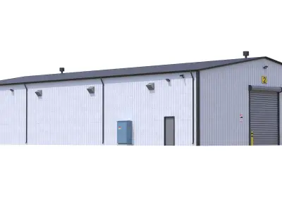 Industrial Building 7 Low-poly 3D model
