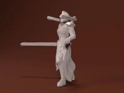 28mm Sci-Fi Knight 3D print model