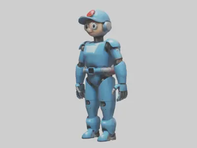 Robot version of a plumber model 3D model