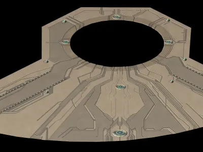 Cosmic Circle Square 01 3D model