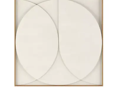 Circle bas-relief poster 3D model