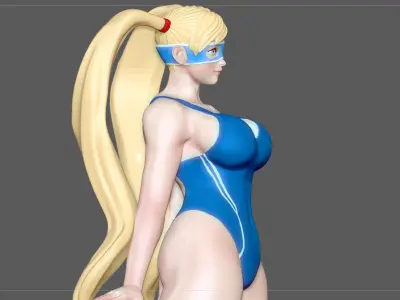 MIKA SWIMSUIT GIRL STREET FIGHTER GAME ANIME CHARACTER 3D print model
