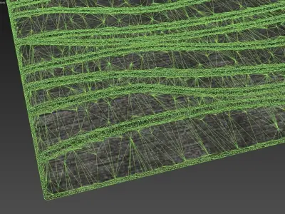 Carpet wavy lines 3D model