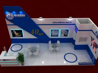 Mak Exhibit Fair Stand 3D model
