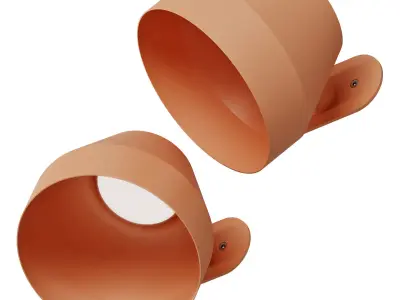 pluskouple cap wall lamp 3D model