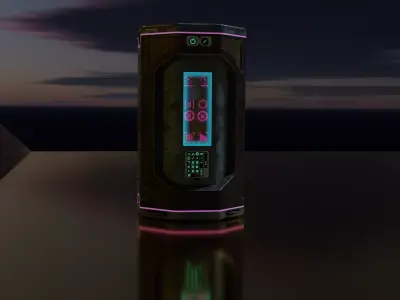 Futuristic Portable Mini Power Station 3D model