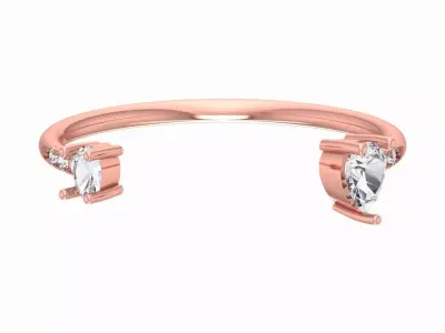 Women Light Weight Band Ring 3D print model 11