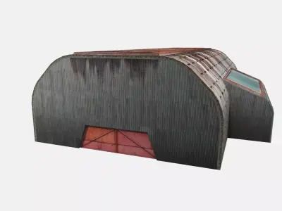 Old Factory Low-poly 3D model purchase