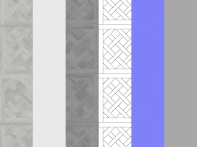 Parquet - Laminate - Wooden floor 3D model 27