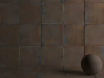 Wall Tiles Museum Iron Oxide 80x80 Texture
