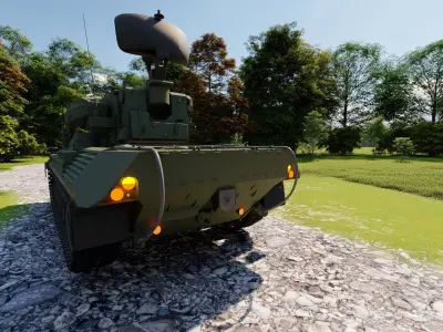 Flakpanzer Gepard 3D model