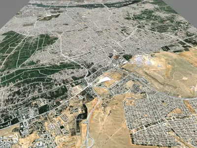 Cityscape Giza Egypt 3D model