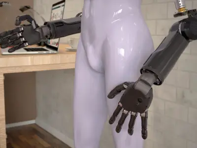  Brain Controlled Prosthetic Limbs Rigged for Cinema 4D 