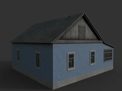 Village building II 3D model