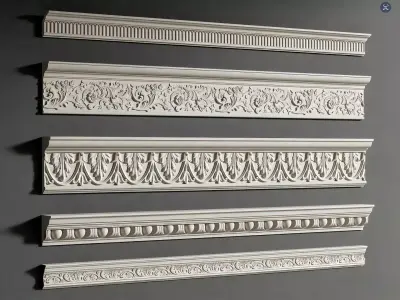 Plaster moulding 3D model