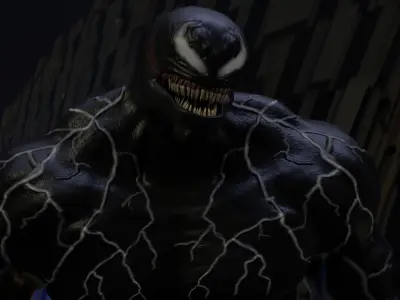 Venom Rigged and Animated 3D model