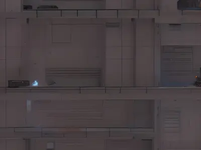 500 AI generated sci-fi structures textures 3D model