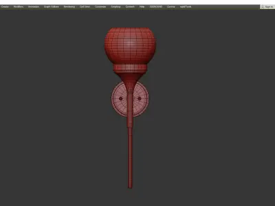 Alchemy Wall Sconce Low-poly 3D model