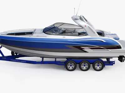  Formula 350 FX CBR Luxury Sport Boat and Trailer Phoenix 