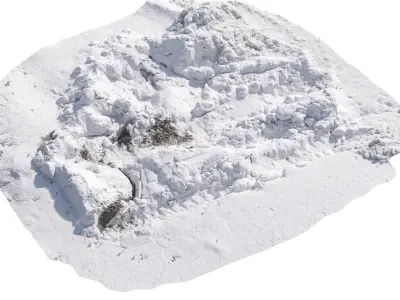 Hole in the snow 2 3D model