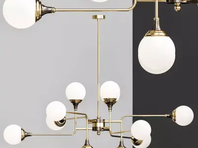 Ball Valley Random Chandelier 3D model
