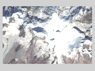 Mount Kazbek 5037 meters Georgia 3D model