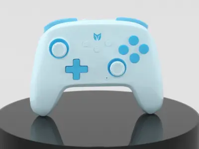 PC Gaming Controller Wireless Controller with Custom Button  Low-poly 3D model