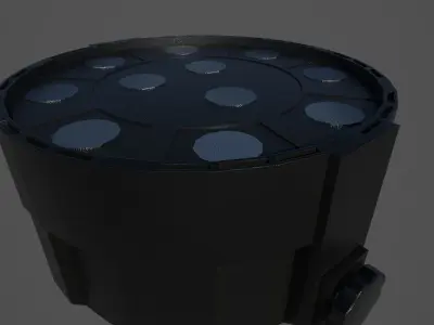 SpotLight stage light Low-poly 3D model