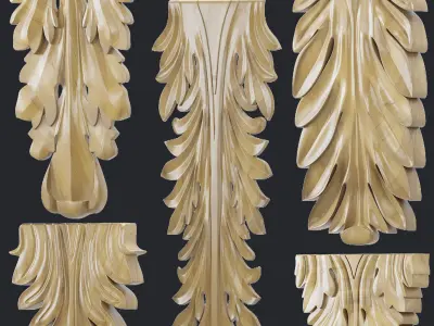 Trim Ornament Collection VOL 1 3D Model Pack