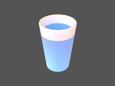 Water v1 001 Low-poly 3D model
