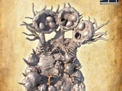 Cliff Harpy Nest  Tabletop Terrain 28 MM 3D print model