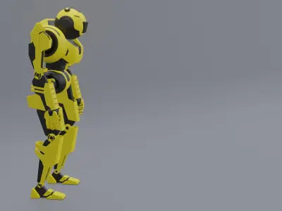 Sci-Fi Robot 3D model shop