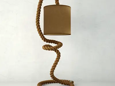 Nautical Rope Table Lamps 4 3D model