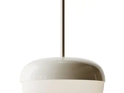 BLASVERK Beige Pendant Lamp 3D model