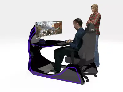 Mobile Gaming pod concept 2 3D model