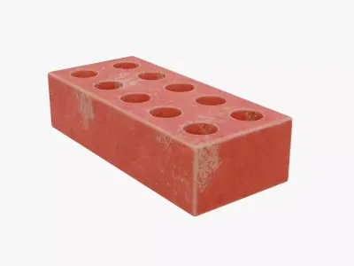 Red Brick 2 Low-poly 3D model