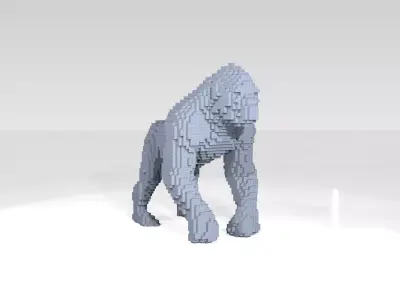 Gorilla Voxel 3D model