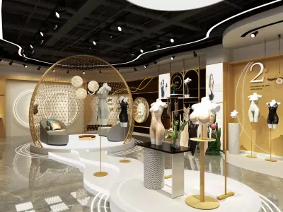 Shapewear Store - Lingerie Shop 3D model