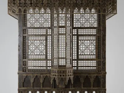 Arabian Islamic Window-Mashrabiah 3D model