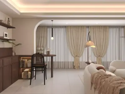 Living room 3D model 98