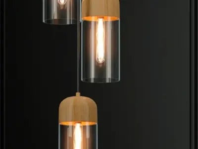 Hanging lamp LOFT HOUSE P-166 3D model
