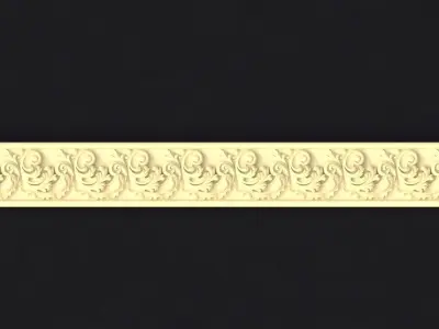 carved baguette 3D model get