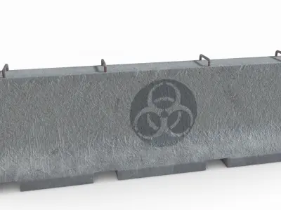 Concrete Barrier Free 3D model